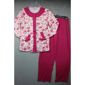 Moon Beams Women's Pajama Set-Size Small-Pink